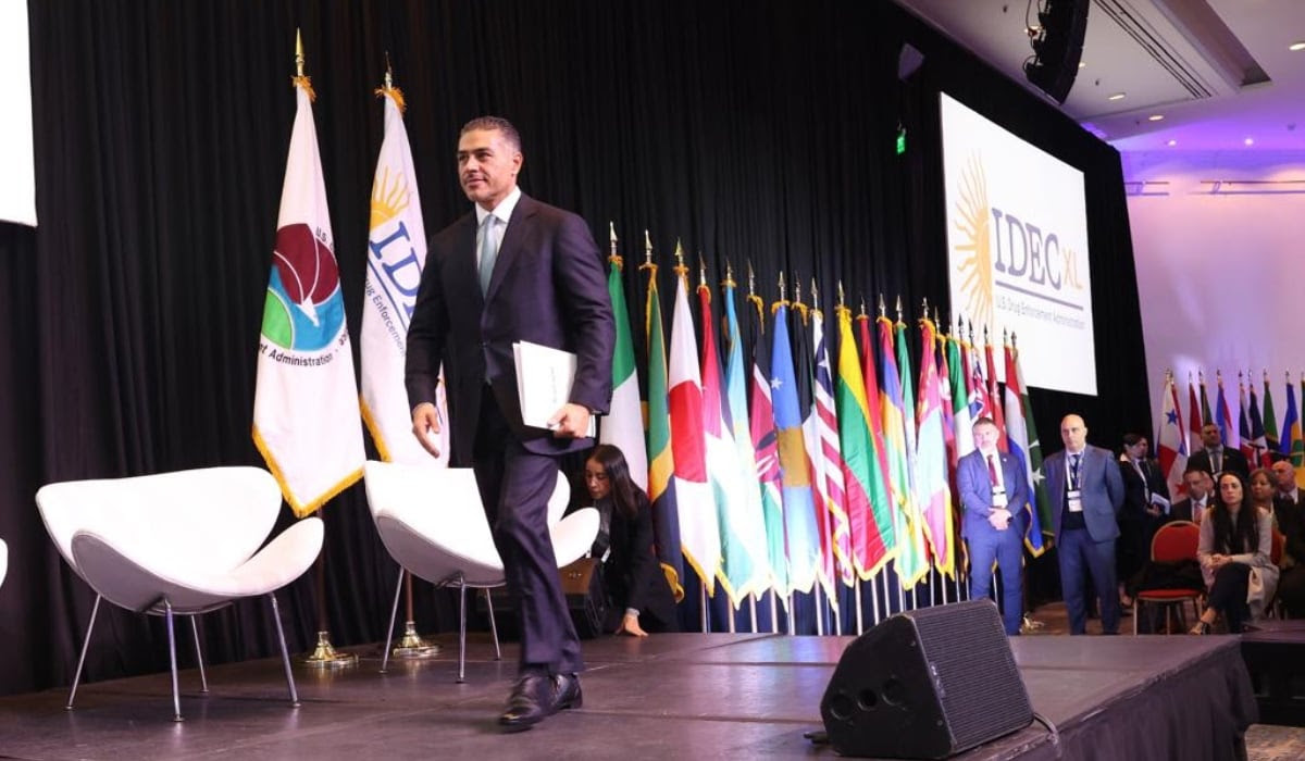 Omar García Harfuch participa en la Conferencia Internacional para el Control de Drogas IDEC 2026 en Buenos Aires